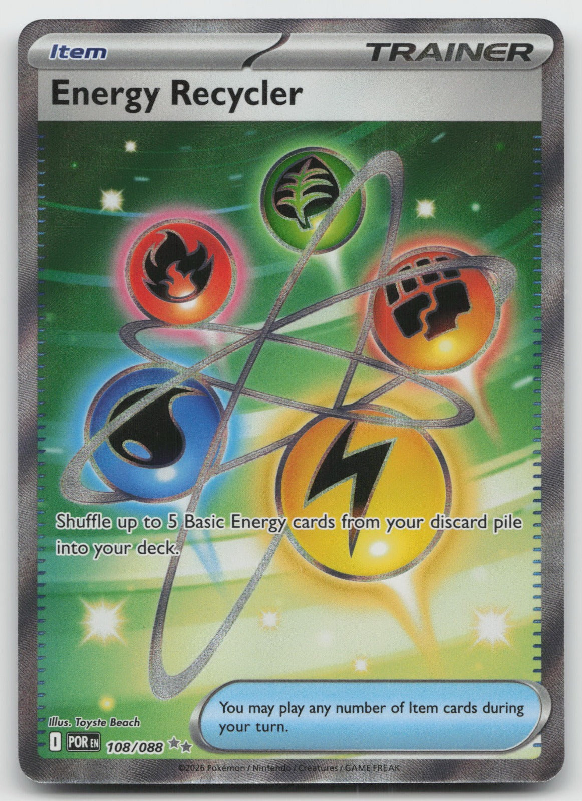 Energy Recycler Holo Ultra Rare ME03: Perfect Order 108/088 NM