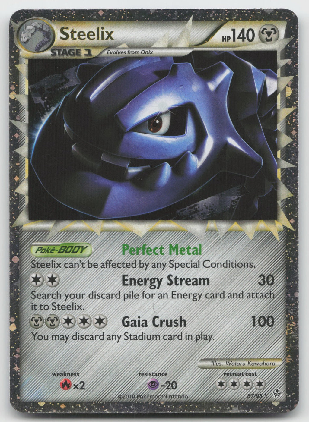 Steelix (Prime) Ultra Rare Holo Unleashed 87/95 LP