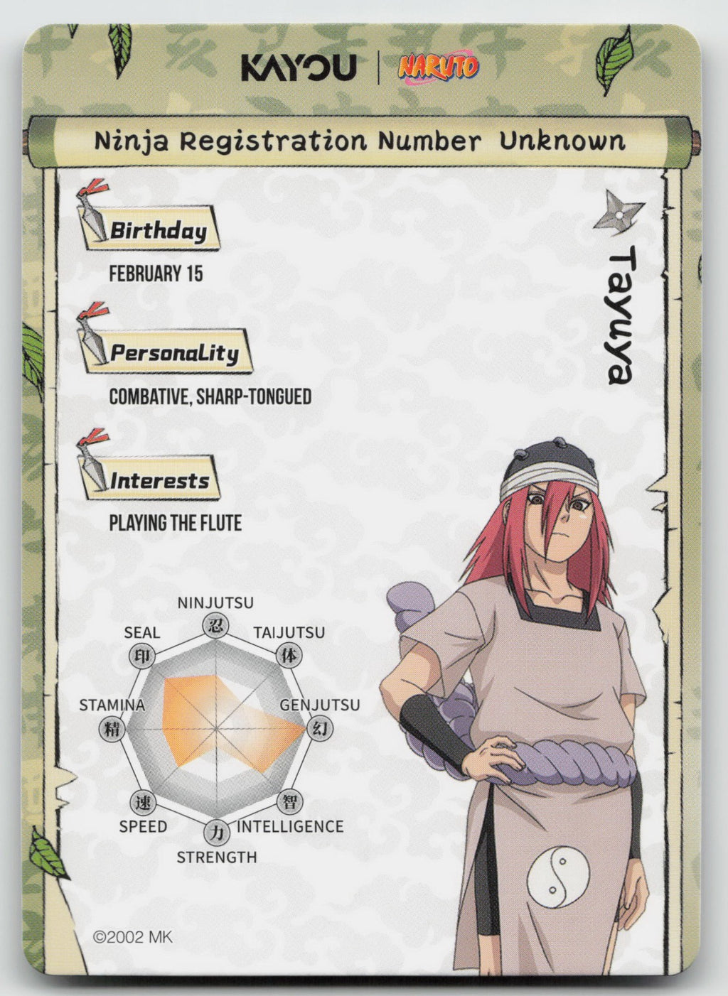 Tayuya SR Chapter Jin Series 3 011L2 NM