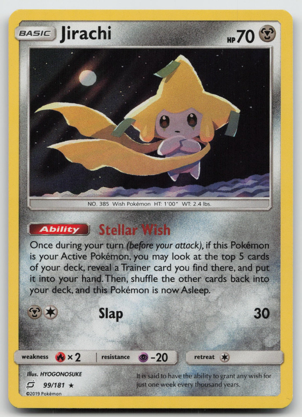 Jirachi Holo Rare SM - Team Up 99/181 NM