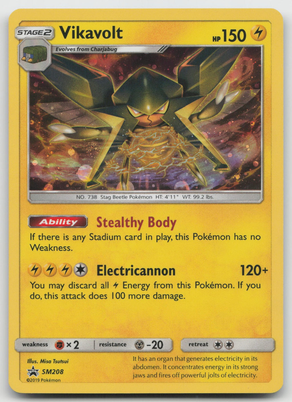 Vikavolt Holo SM Promos SM208 NM/VLP