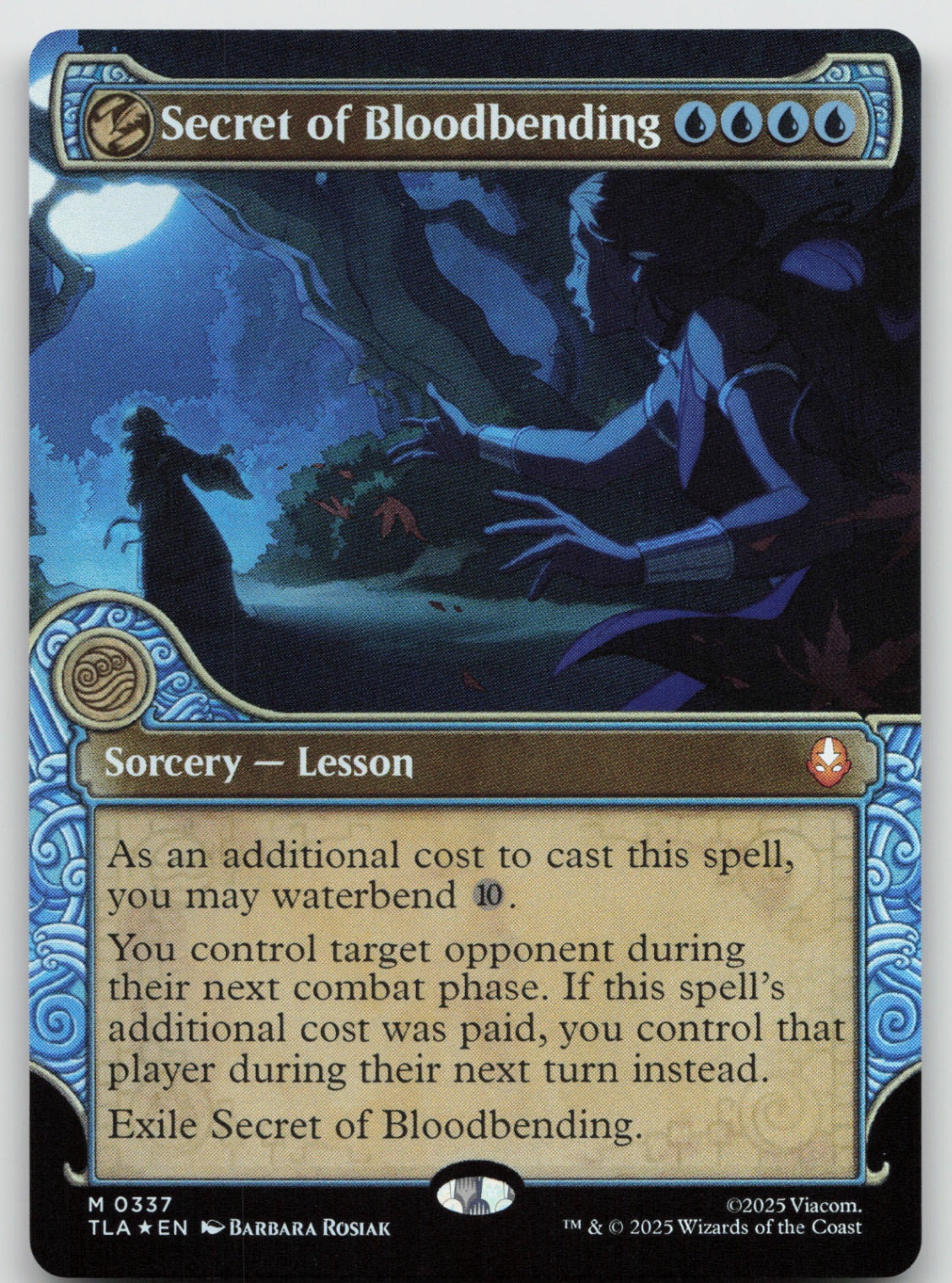 Secret of Bloodbending (Showcase) M Foil Avatar: The Last Airbender 337 NM