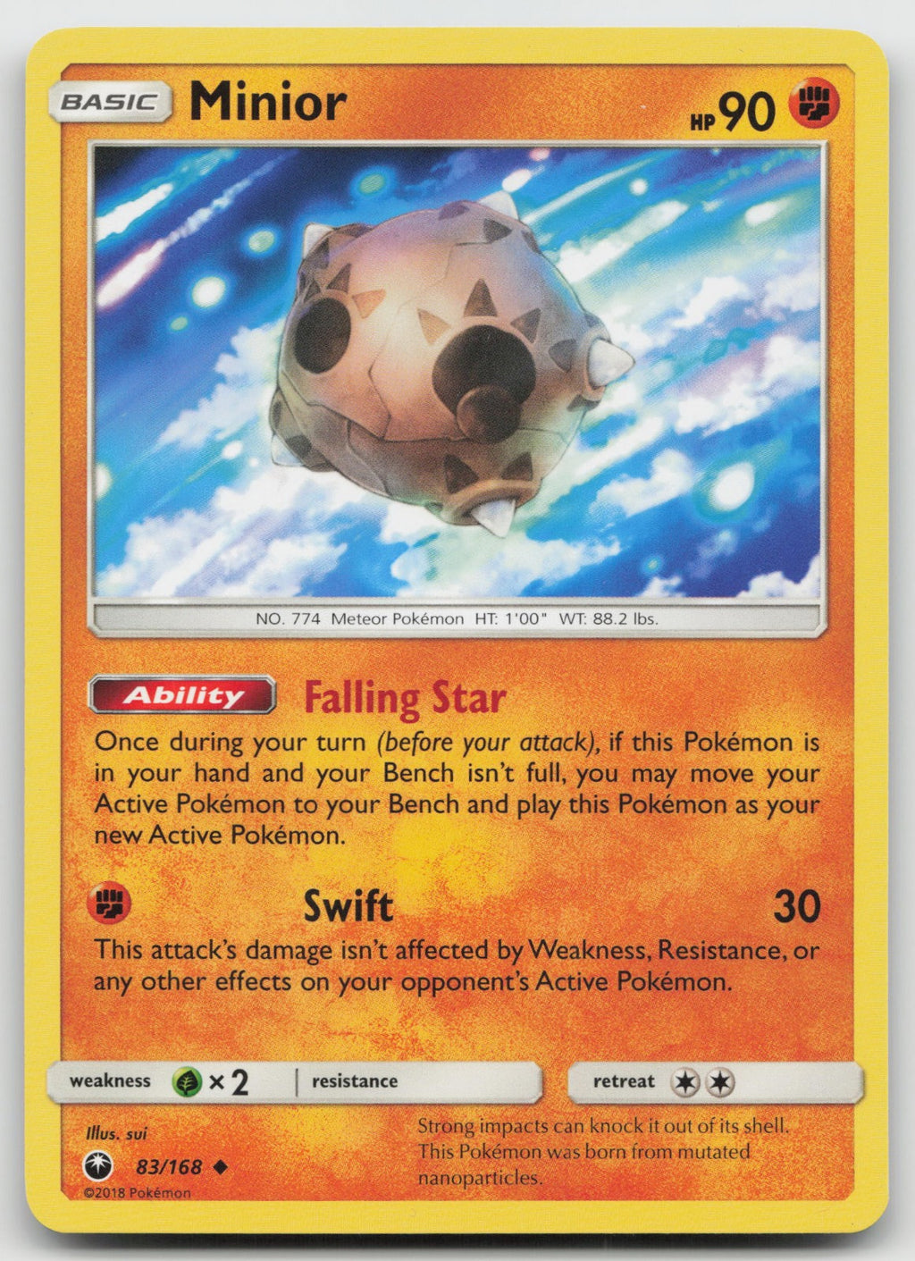 Minior Uncommon SM - Celestial Storm 83/168 LP