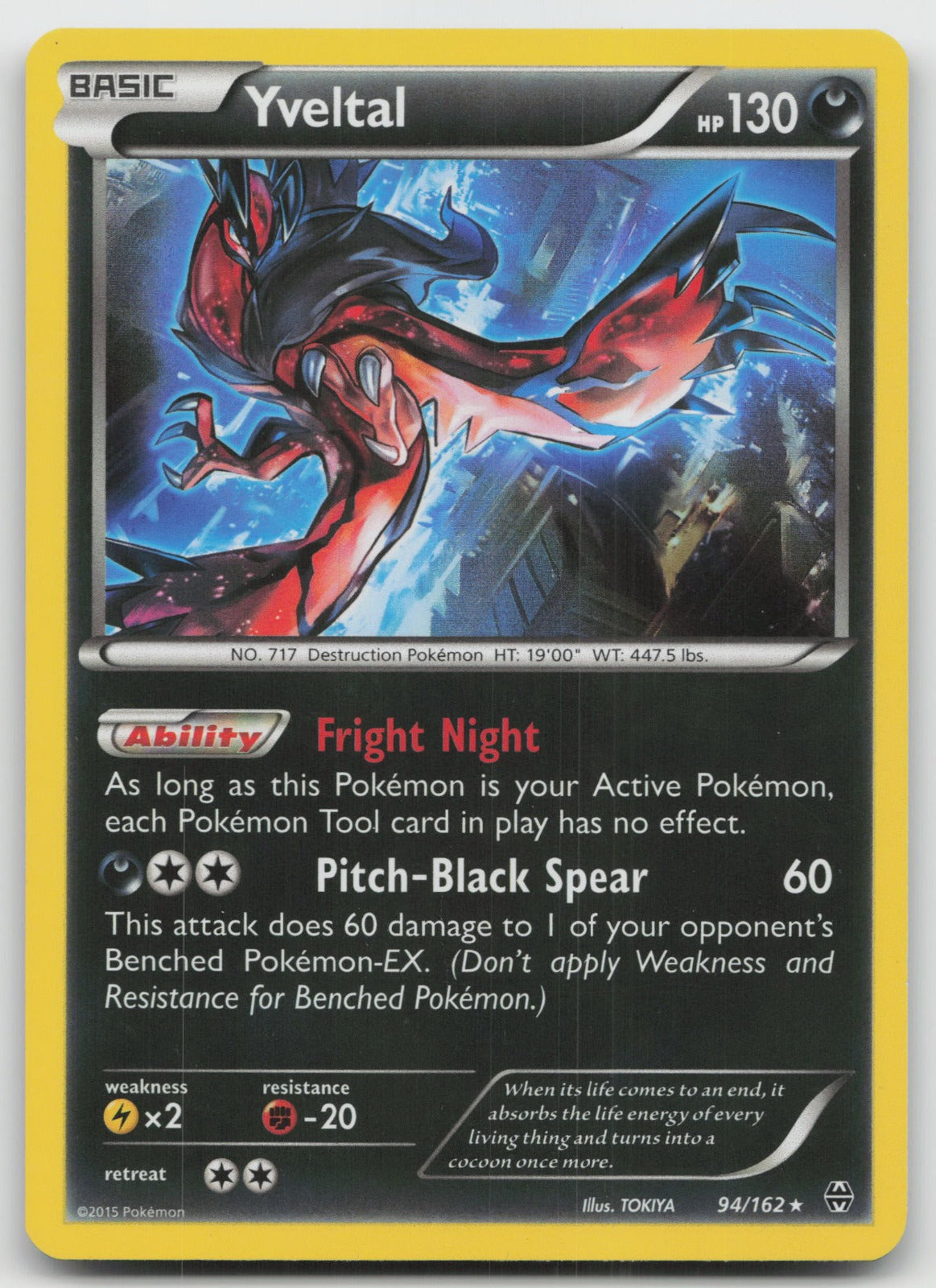 Yveltal Holo Rare XY - BREAKthrough 94/162 LP