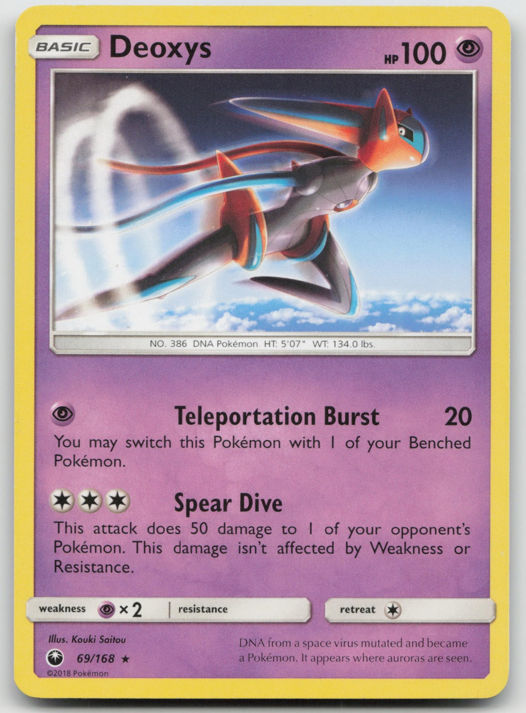 Deoxys Rare SM - Celestial Storm 69/168 LP