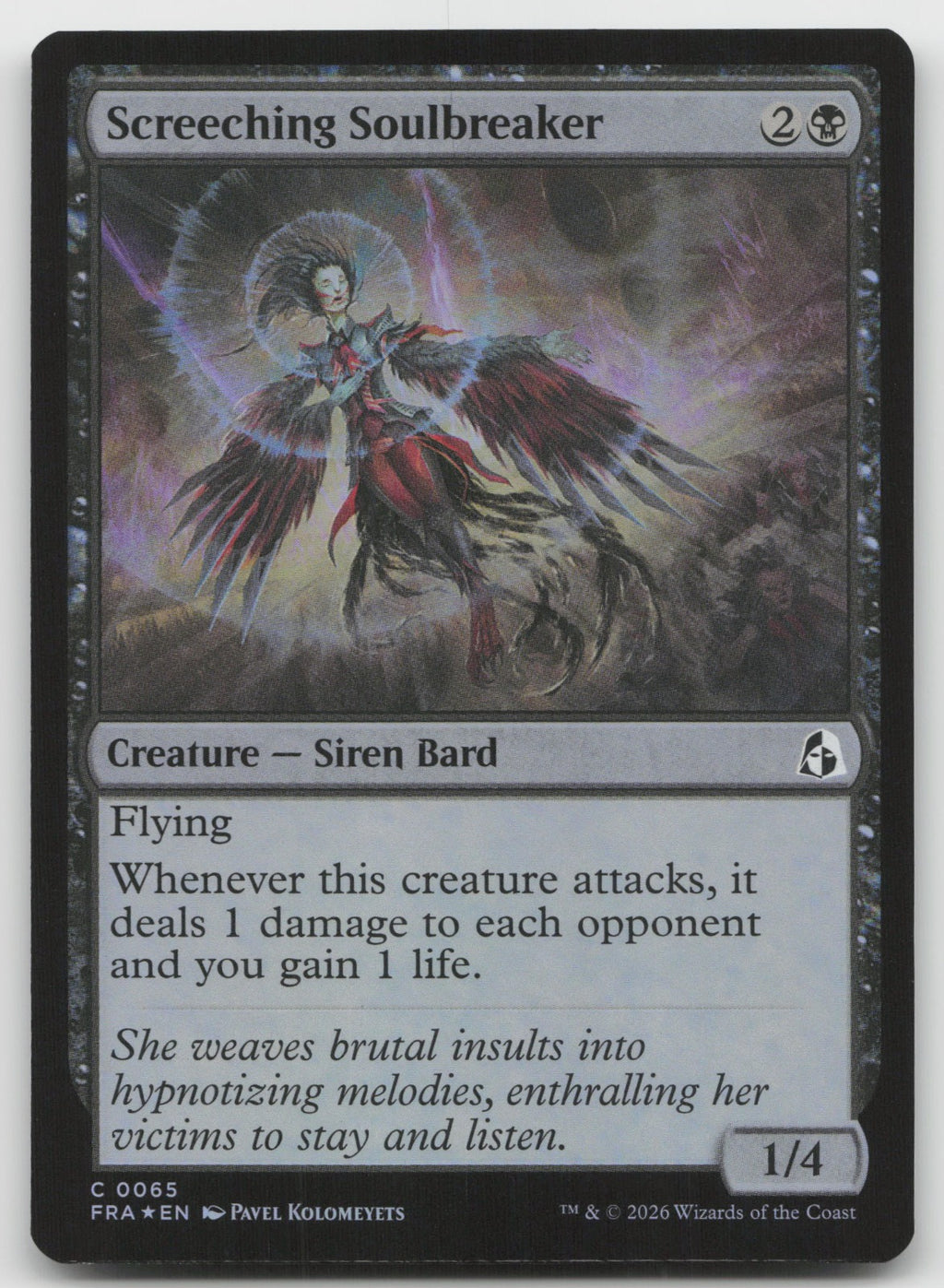 Screeching Soulbreaker C Foil Reality Fracture 65 NM