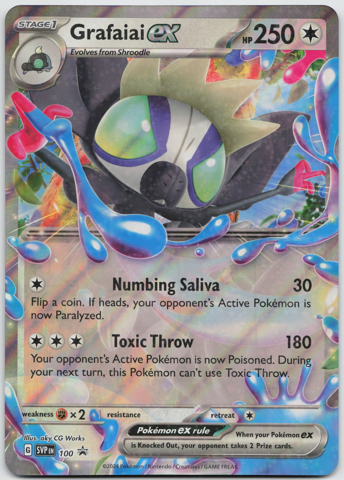 Grafaiai ex - Promo Holo JUMBO Cards SVP100 NM