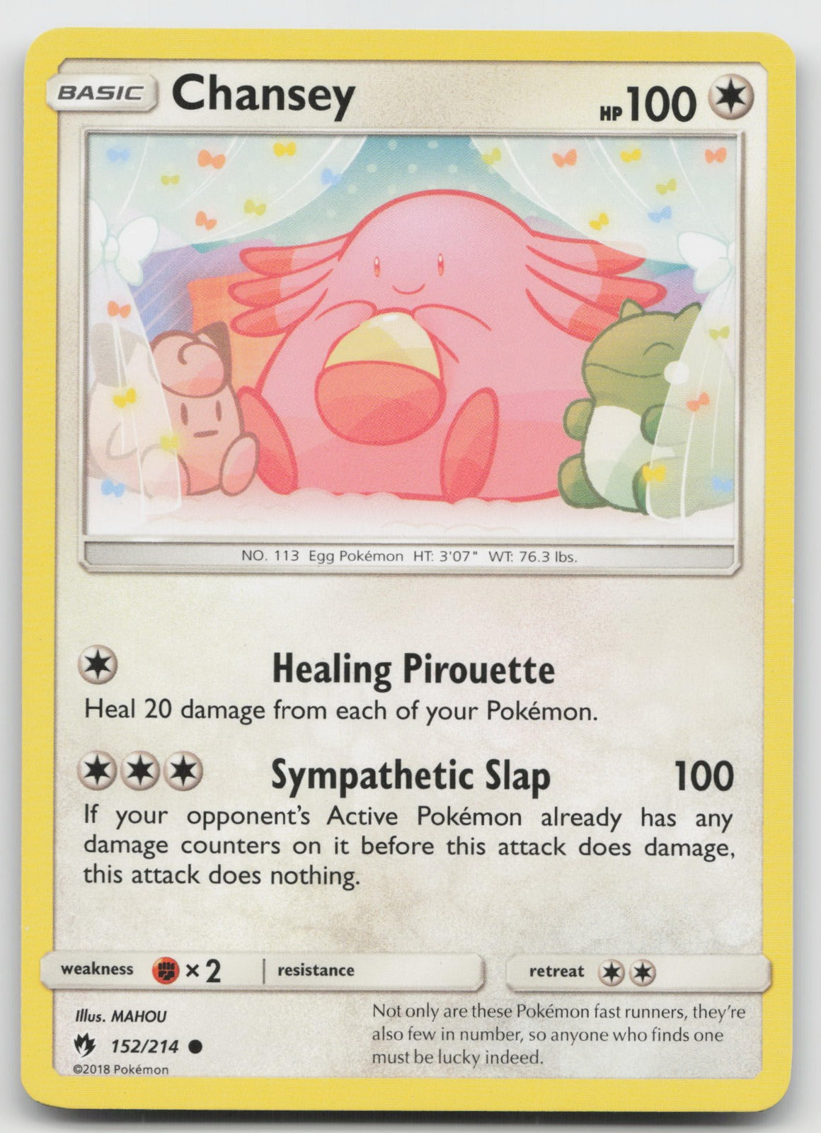 Chansey Common SM - Lost Thunder 152/214 LP