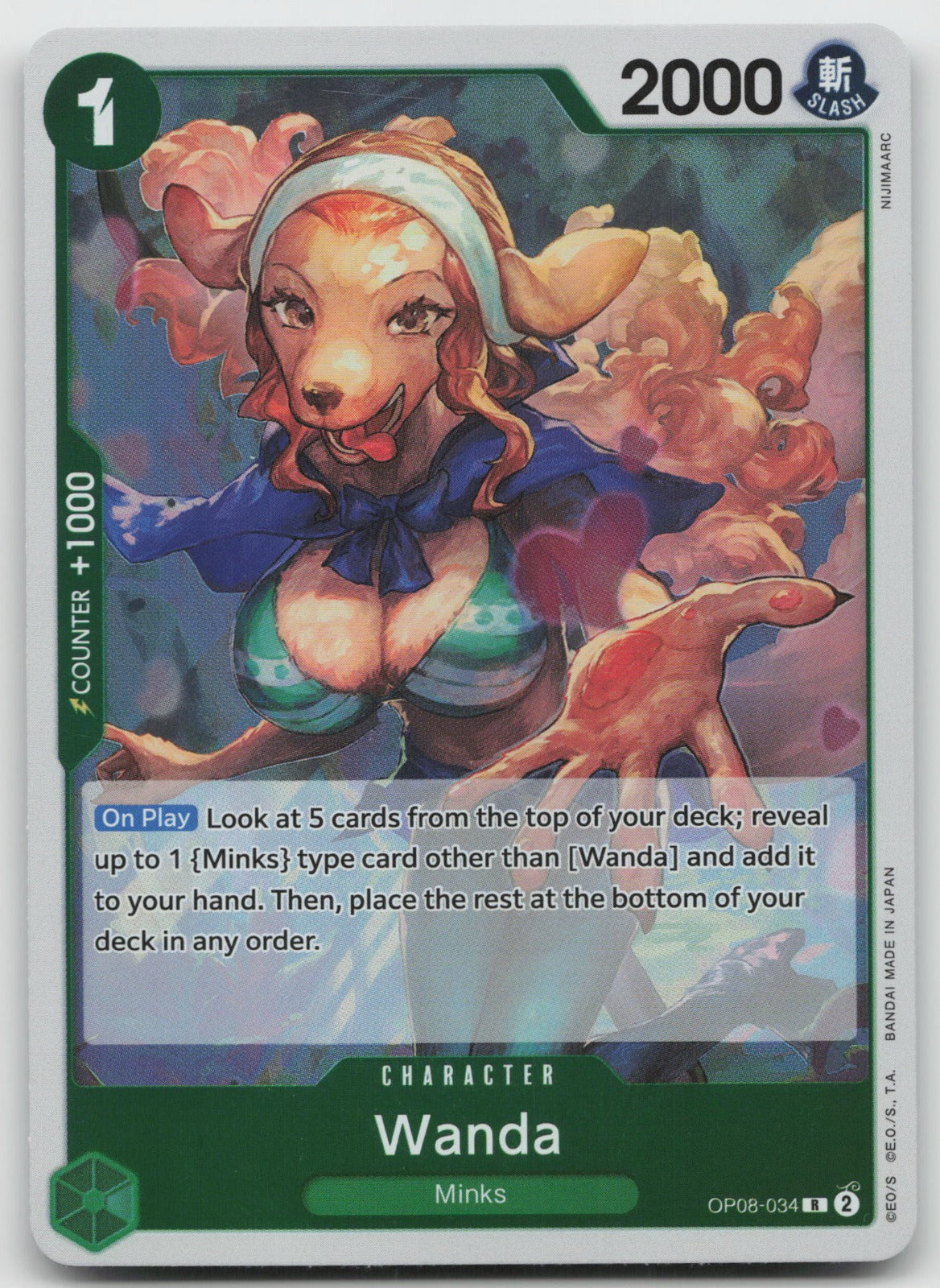 Wanda R Foil Two Legends OP08-034 NM