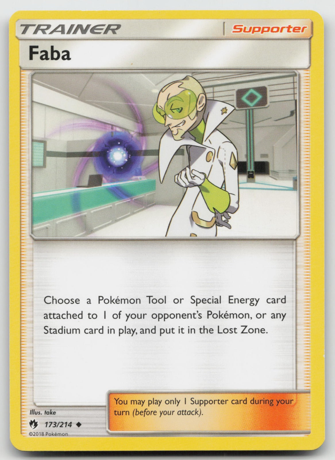 Faba Uncommon SM - Lost Thunder 173/214 NM