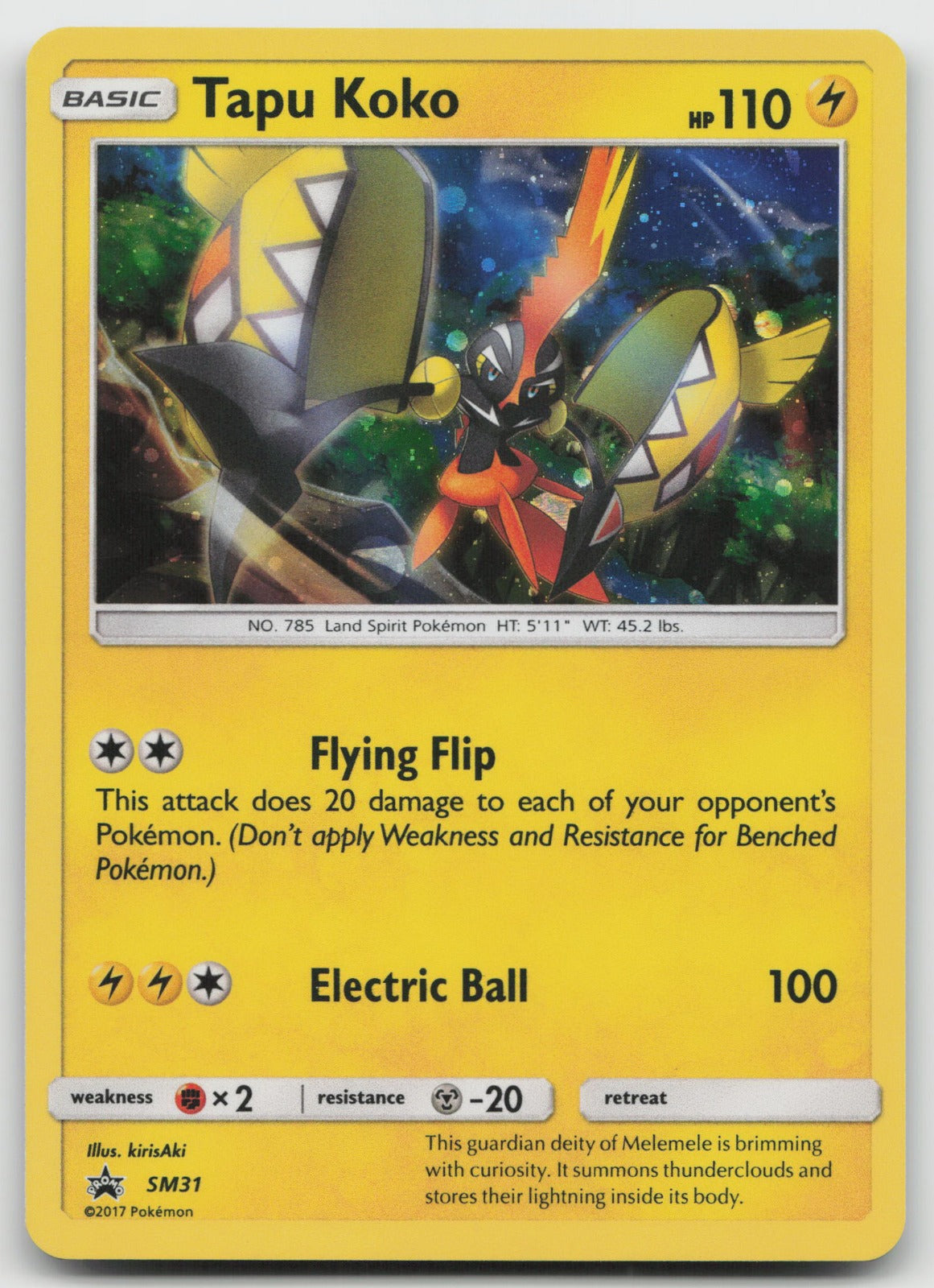 Tapu Koko Holo SM Promos SM31 NM
