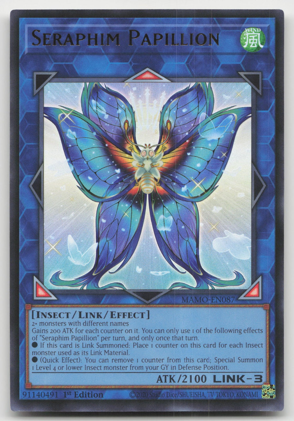 Seraphim Papillion 1st Edition Ultra Rare Magnificent Monsters MAMO-EN087 NM