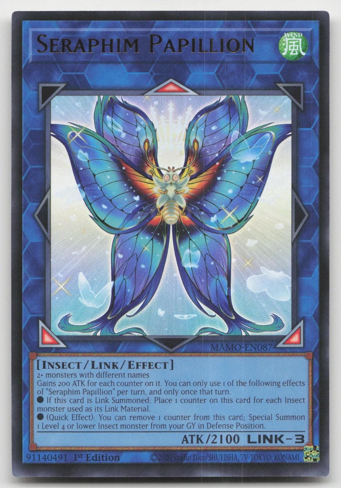 Seraphim Papillion 1st Edition Ultra Rare Magnificent Monsters MAMO-EN087 NM