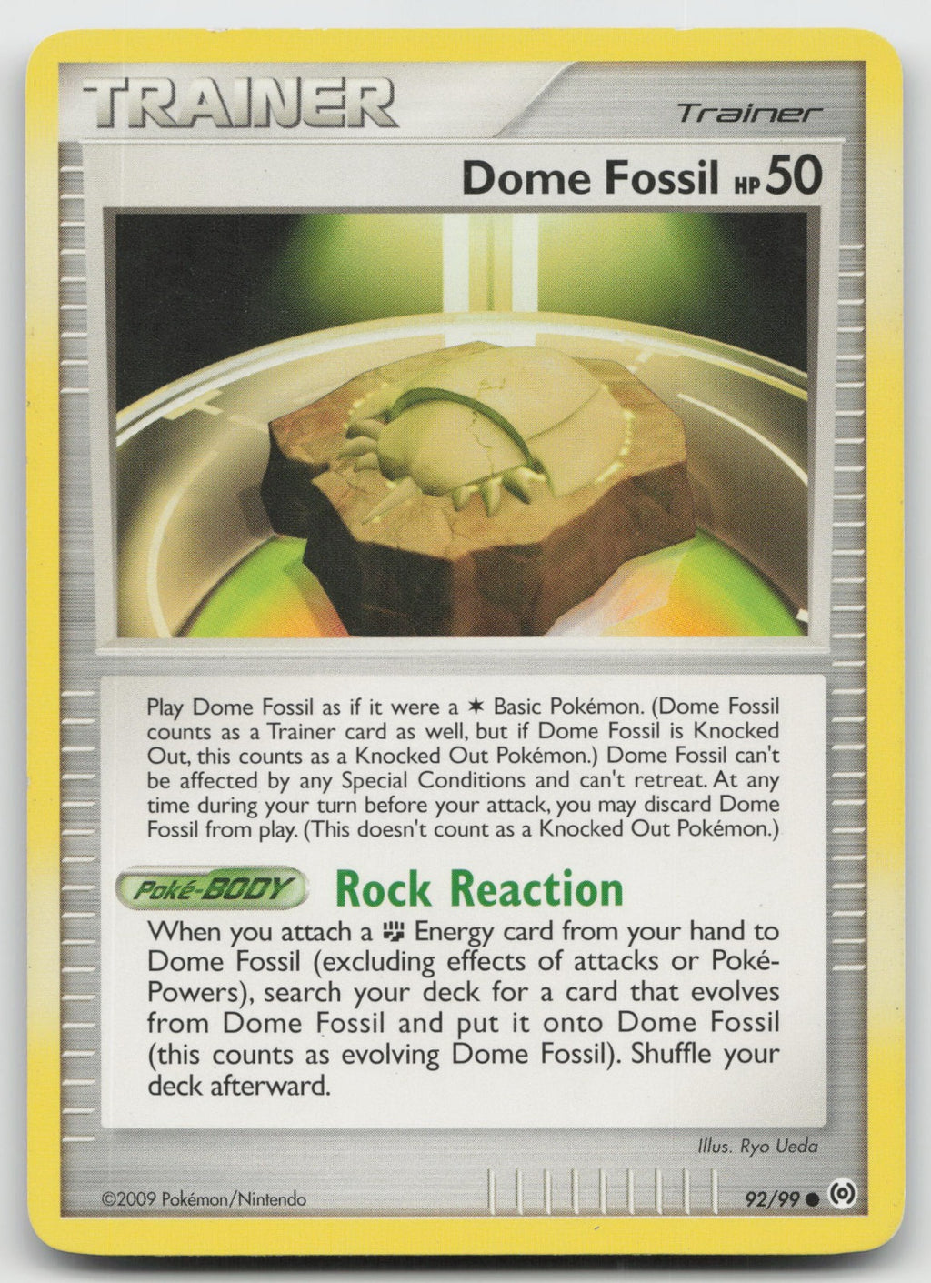 Dome Fossil Common Arceus 92/99 MP