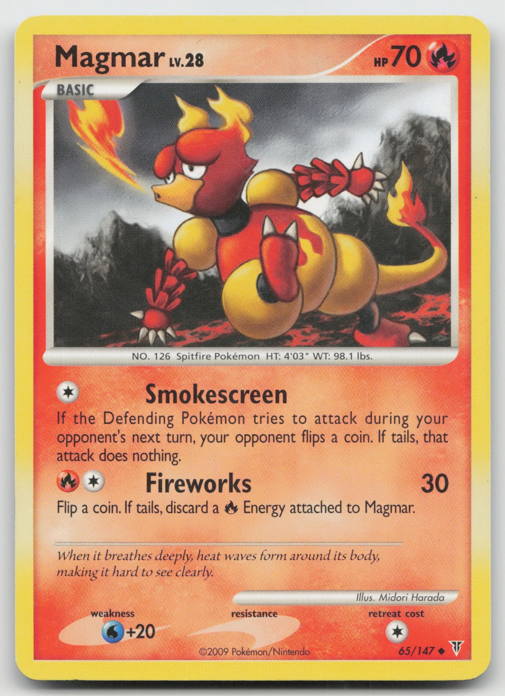 Magmar Uncommon Supreme Victors 65/147 HP