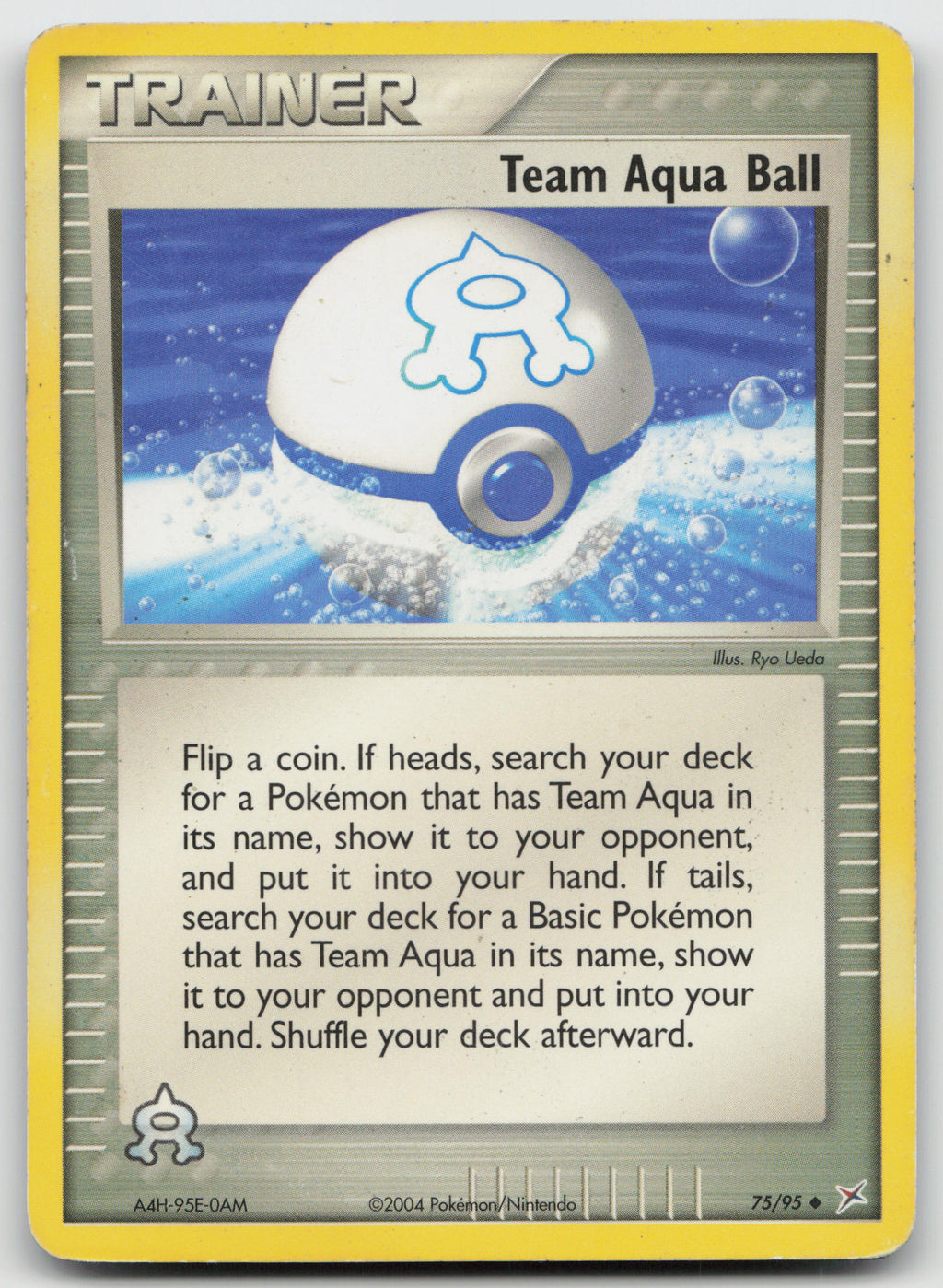 Team Aqua Ball Uncommon Normal Team Magma vs Team Aqua 75/95 DMG