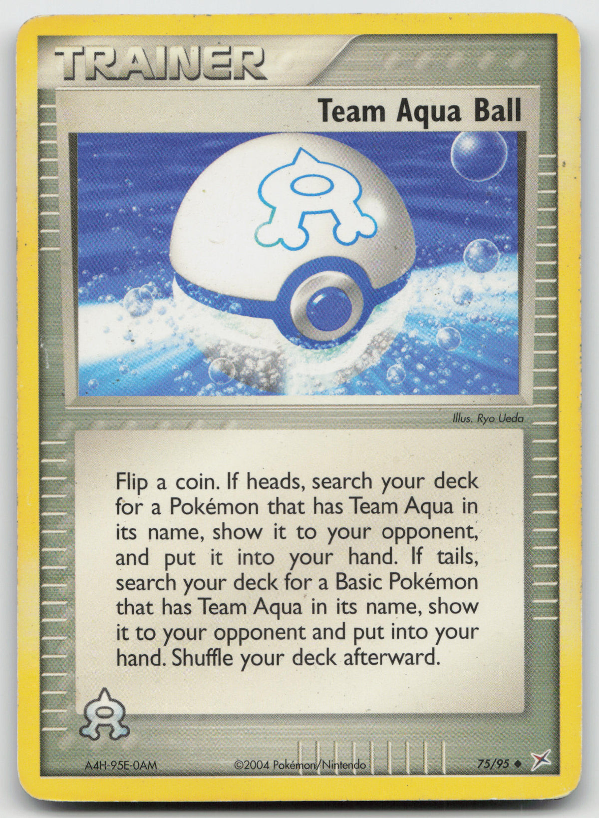 Team Aqua Ball Uncommon Normal Team Magma vs Team Aqua 75/95 DMG