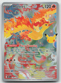 Moltres Holo Illustration Rare ME: 30th Celebration 130/128 NM