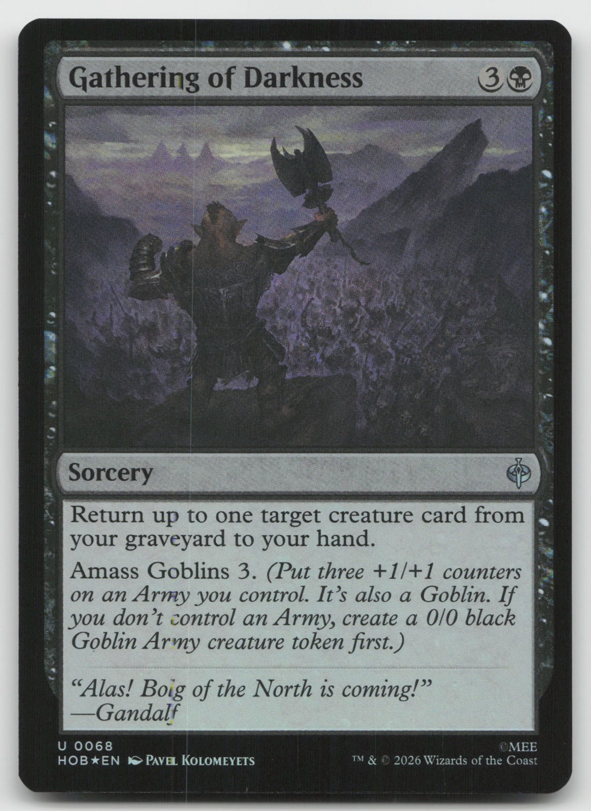 Gathering of Darkness U Foil The Hobbit 68 NM