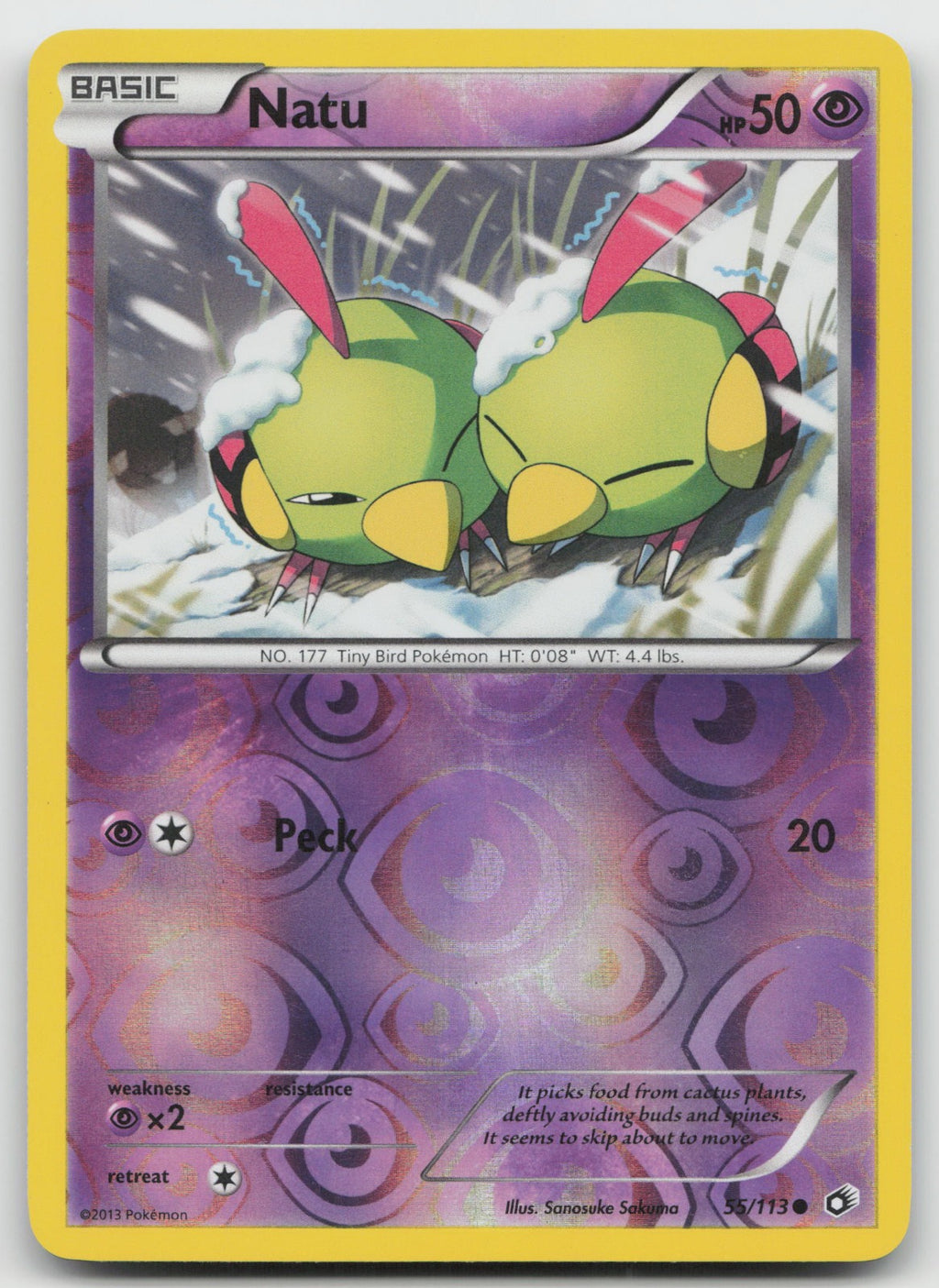 Natu Common Reverse Holo Legendary Treasures 55/113 LP