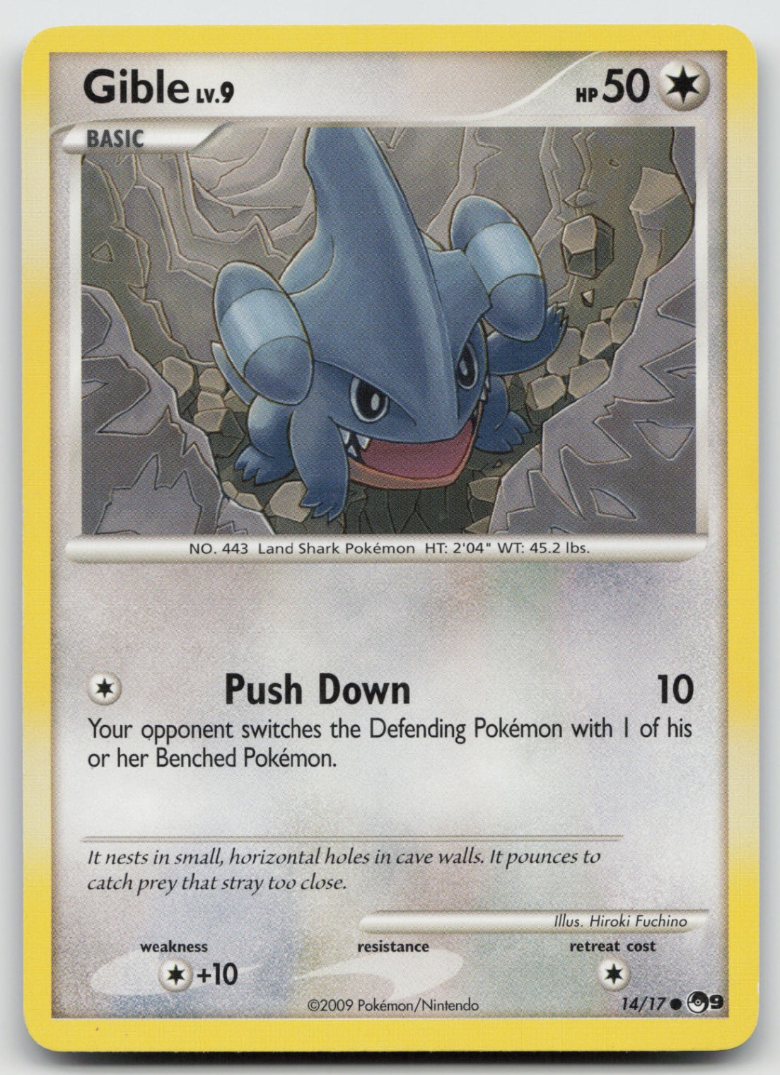 Gible Common NON Holo Mysterious Treasures 85/123 DMG