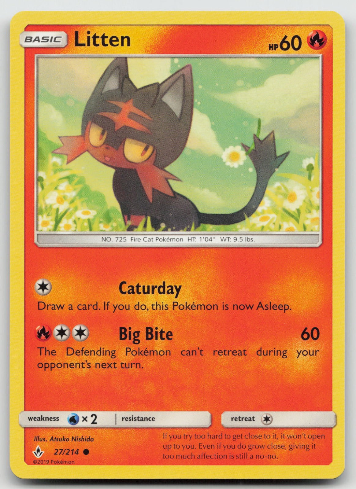 Litten Common SM - Unbroken Bonds 27/214 NM