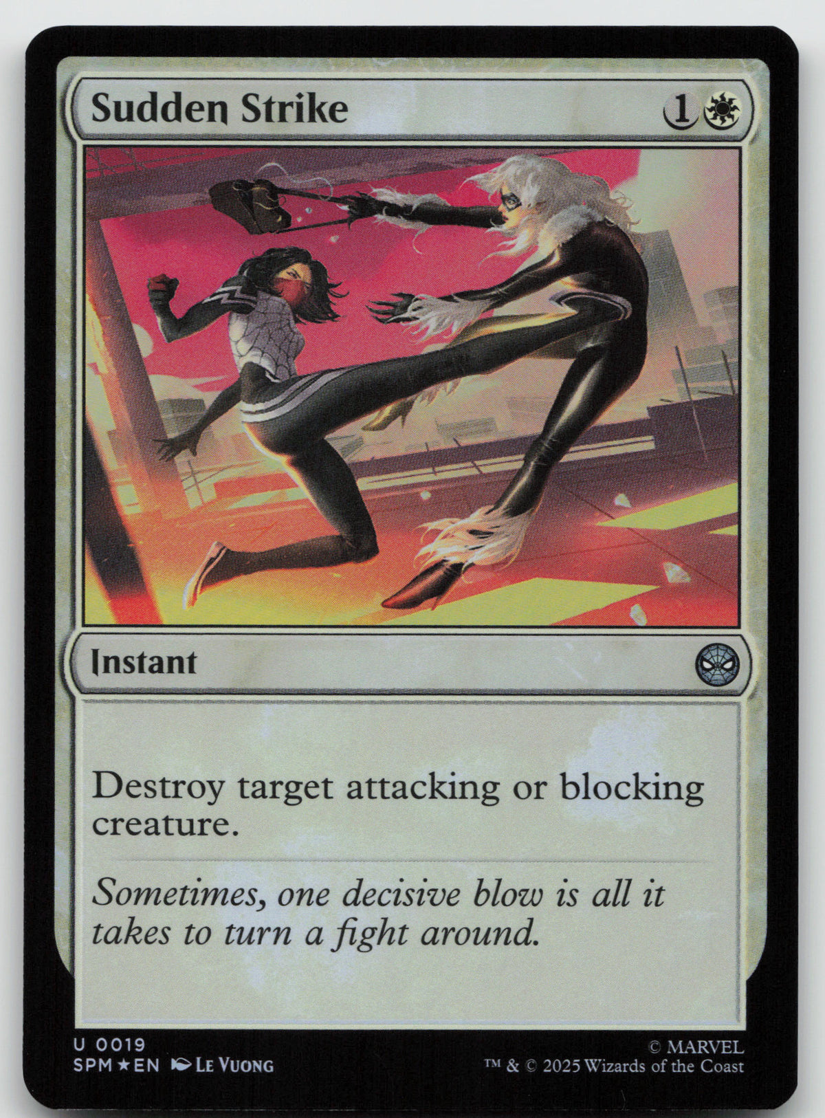 Sudden Strike U Foil Marvel's Spider-Man 19 NM