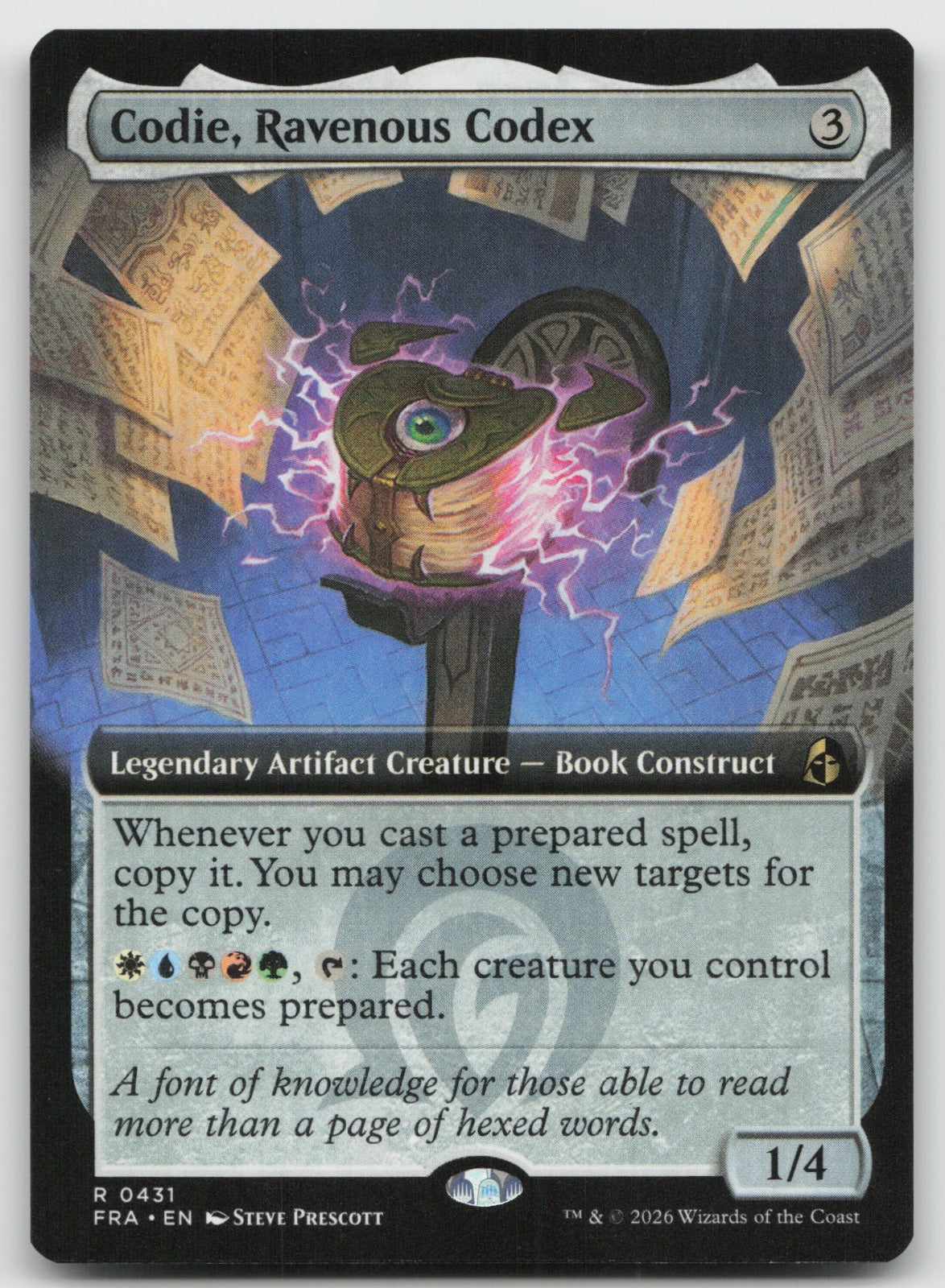 Codie, Ravenous Codex (Extended Art) R Reality Fracture 431 NM