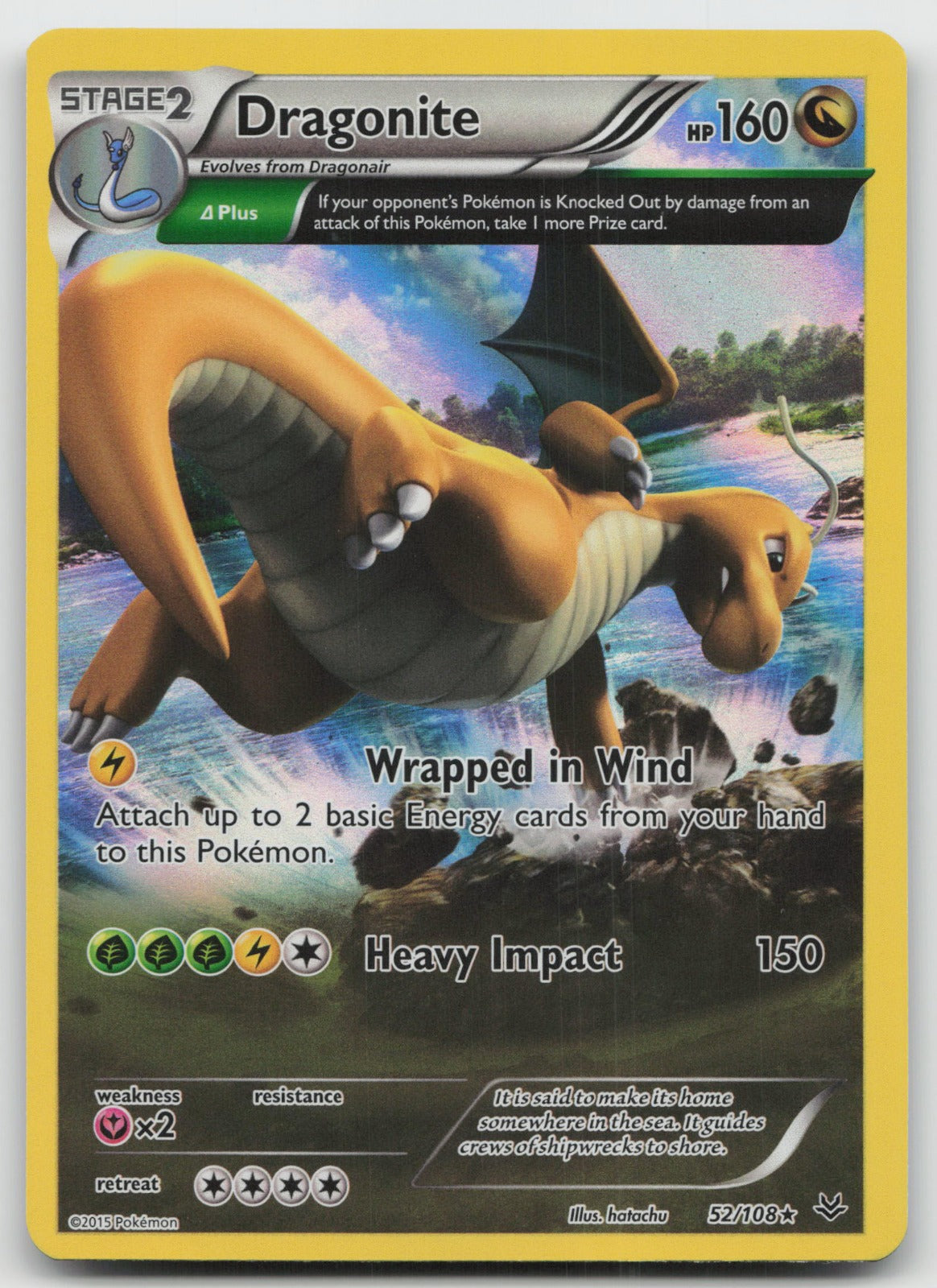 Dragonite (Delta) Holo Rare XY - Roaring Skies 52/108 NM/VLP