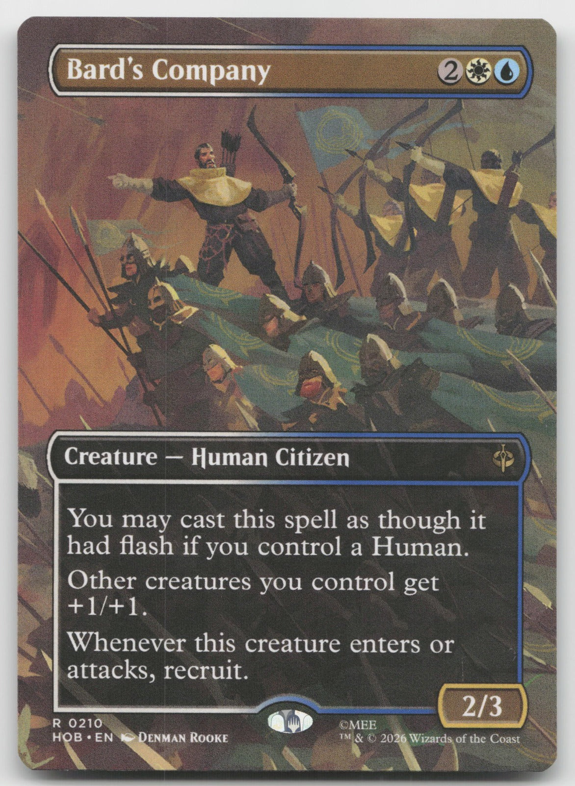 Bard's Company (Borderless) R The Hobbit 210 NM