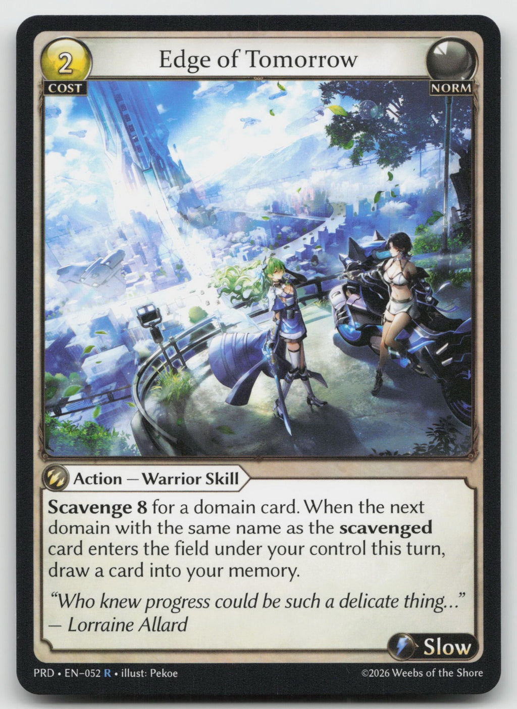 Edge of Tomorrow Rare .asphodel/paradise 052 NM