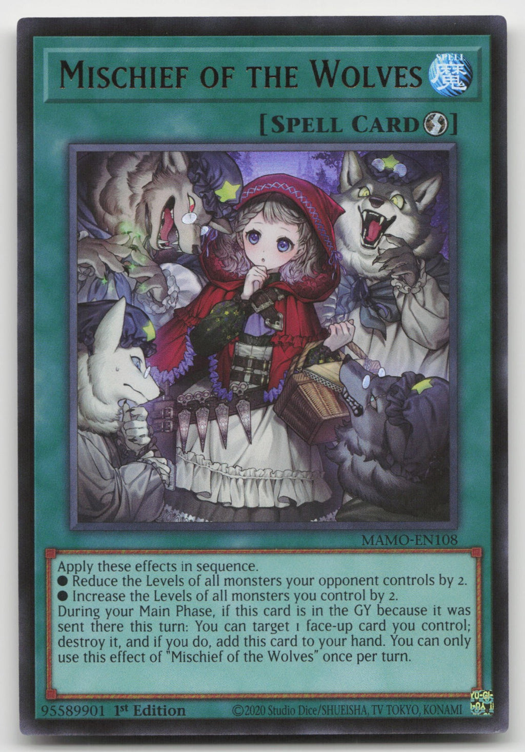 Mischief of the Wolves 1st Edition Ultra Rare Magnificent Monsters MAMO-EN108 NM