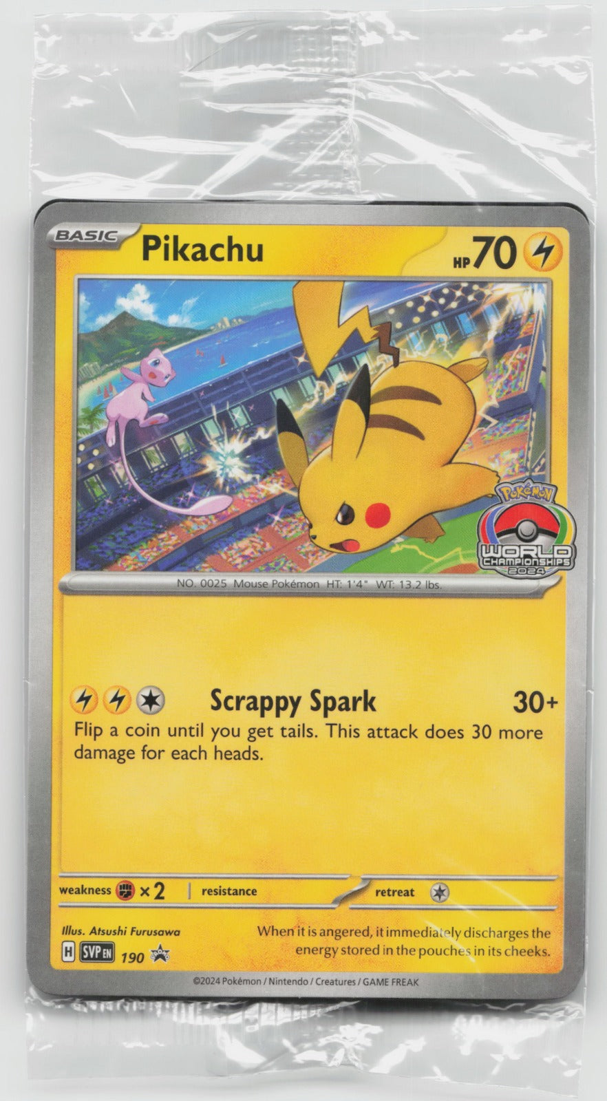 Pikachu SV: Scarlet & Violet Promo Cards SVP190 NM SEALED