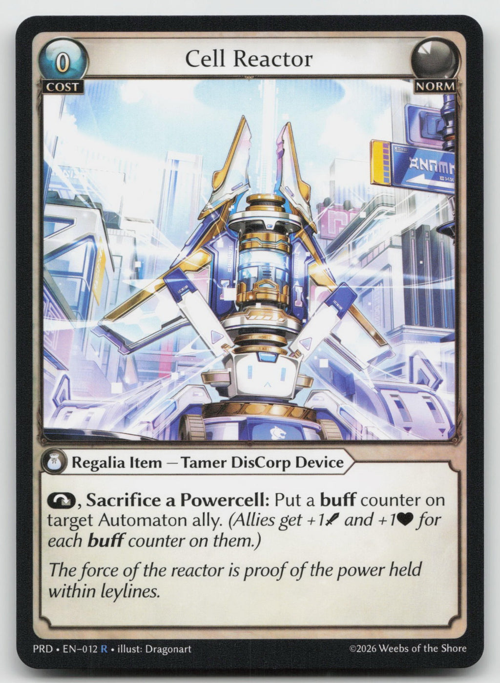 Cell Reactor Rare .asphodel/paradise 012 NM