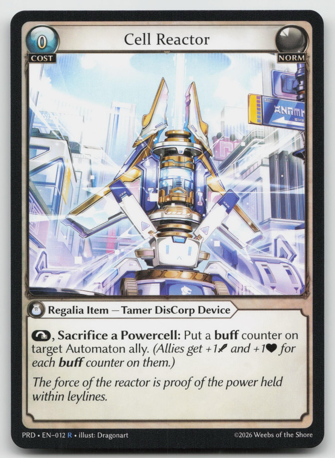 Cell Reactor Rare .asphodel/paradise 012 NM