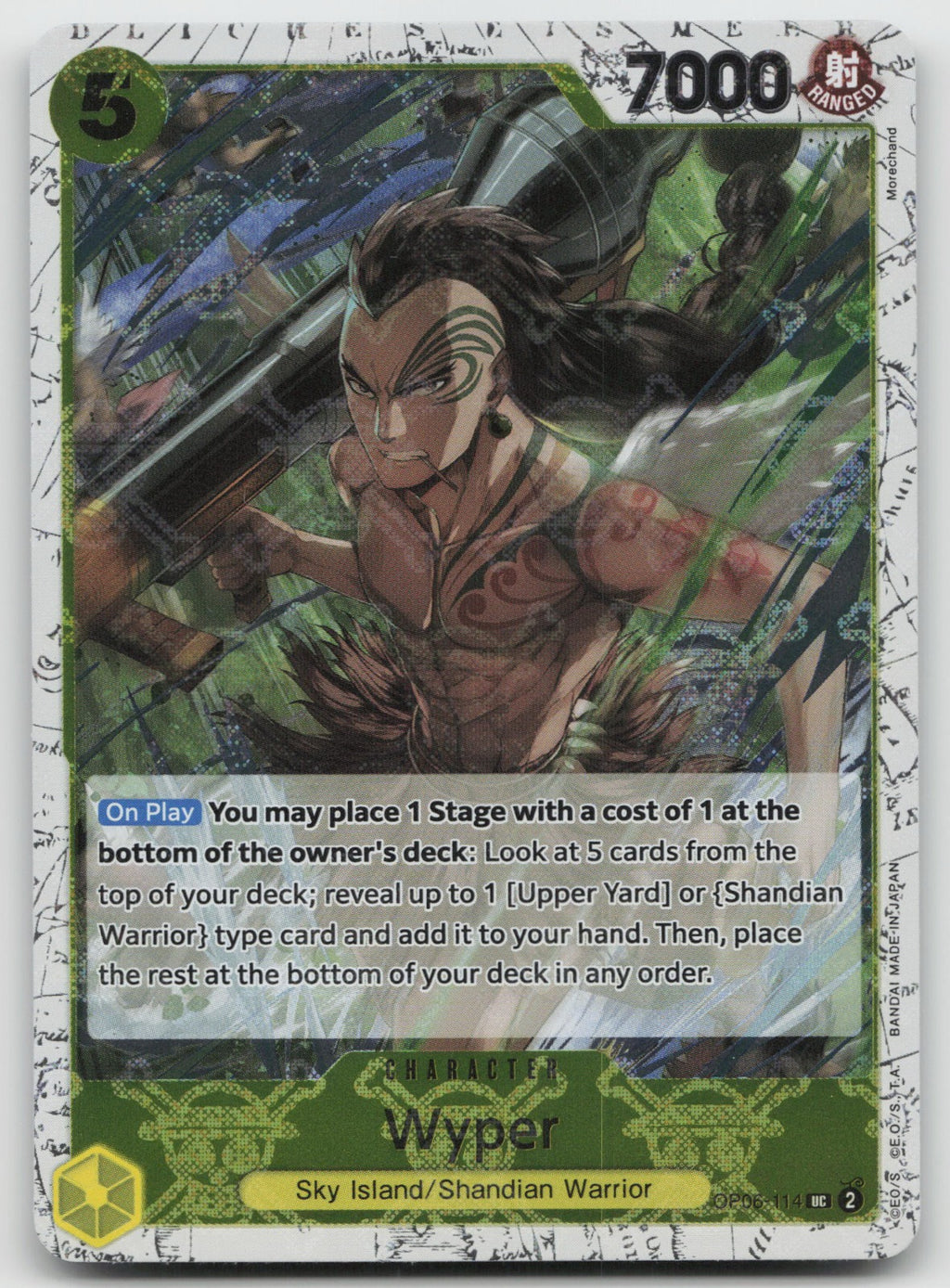Wyper (Jolly Roger Foil) UC Foil Premium Booster -The Best- OP06-114 NM