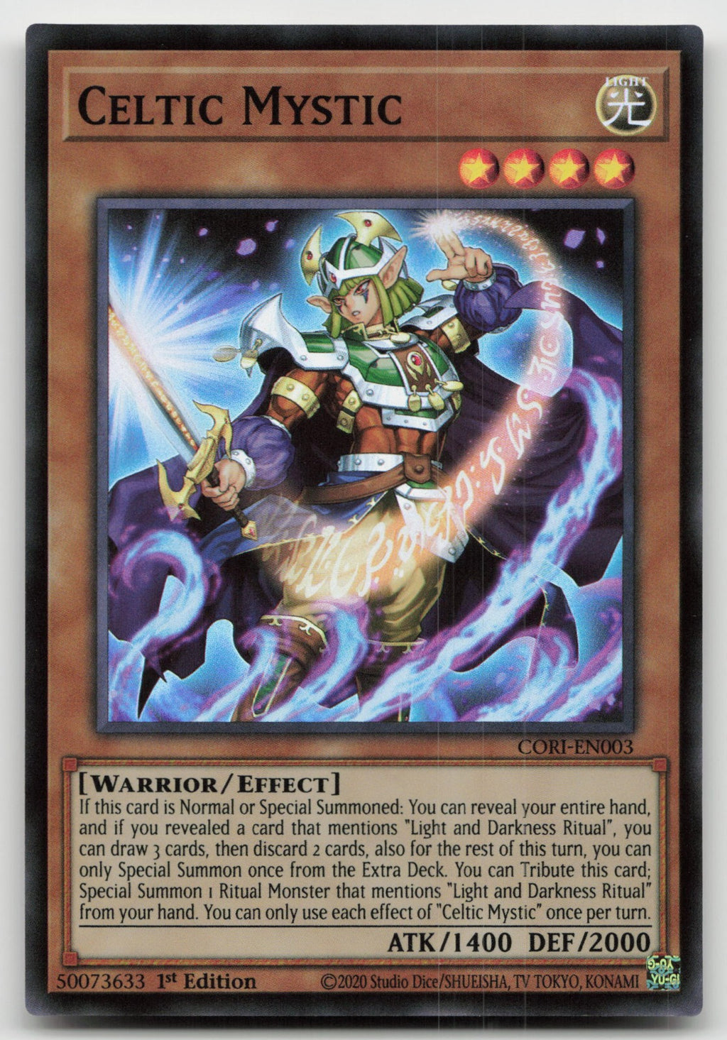 Celtic Mystic 1st Edition Super Rare Chaos Origins CORI-EN003 NM