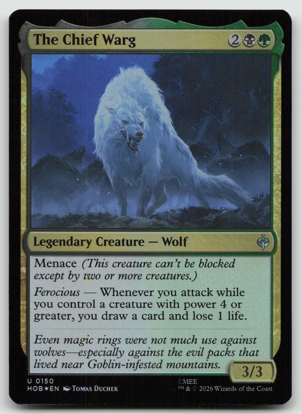 The Chief Warg U Foil The Hobbit 150 NM