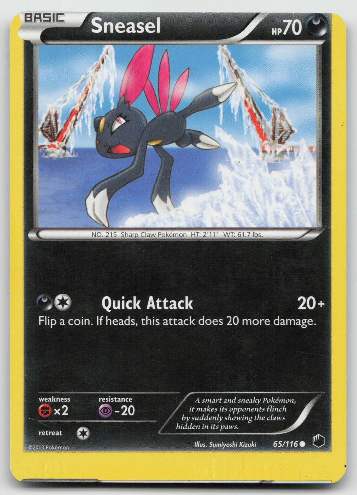 Sneasel Common Plasma Freeze 65/116 MP MISCUT ERROR ALIGNMENT DOT