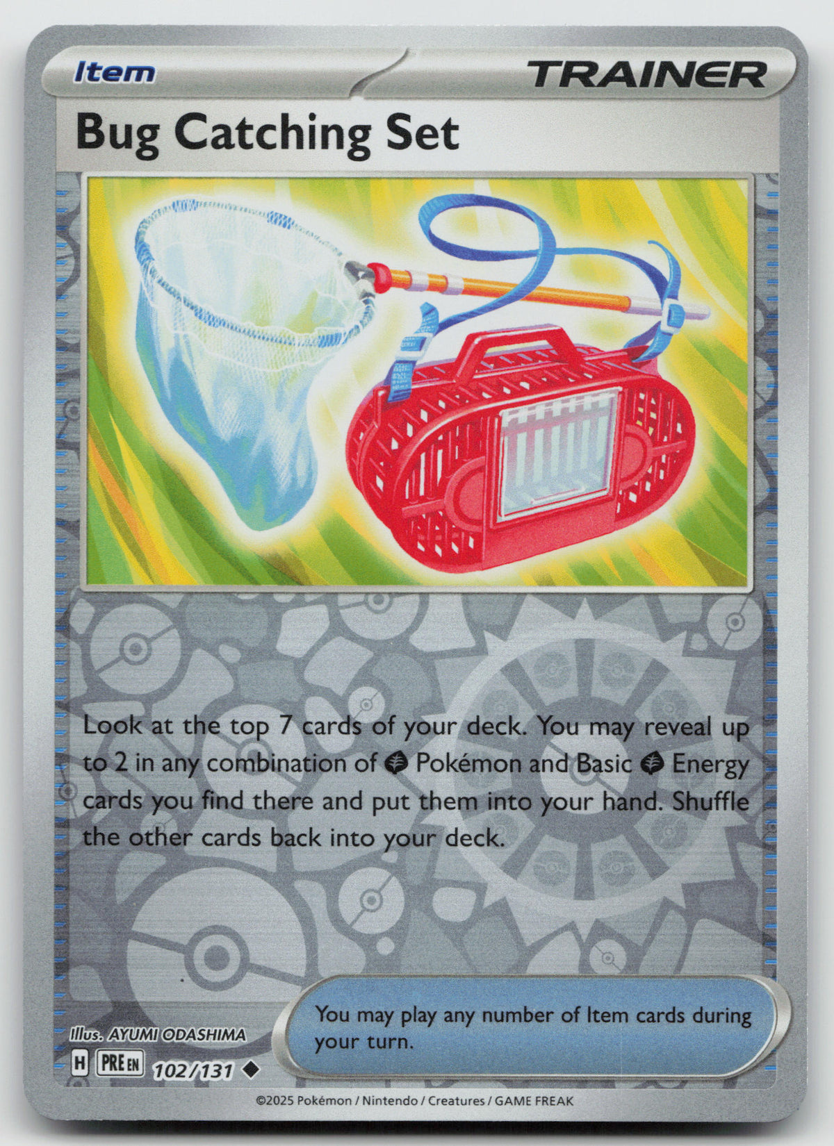 Bug Catching Set Uncommon Reverse Holo SV: Prismatic Evolutions 102/131 NM