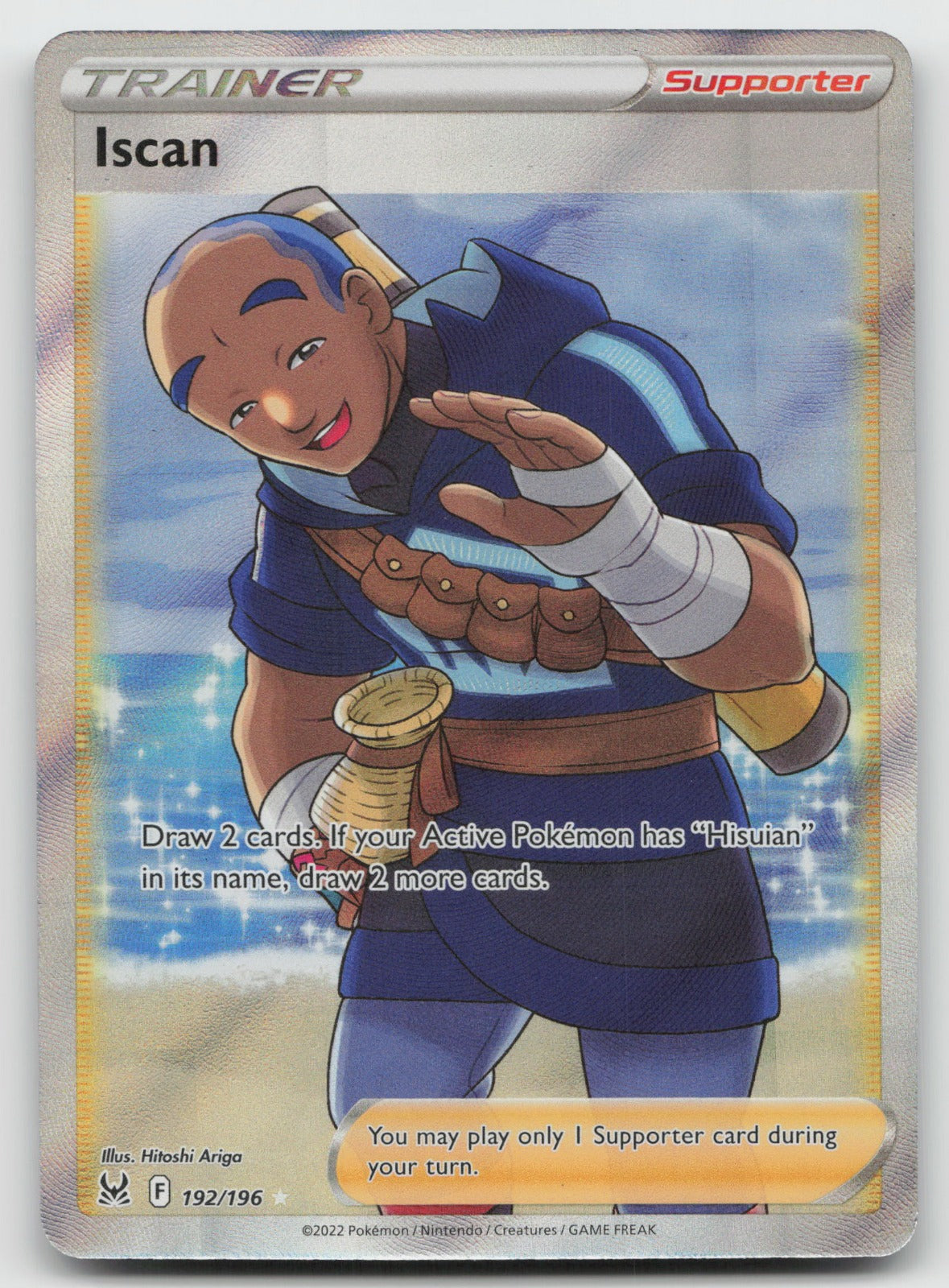 Iscan (Full Art) Ultra Rare Holo SWSH11: Lost Origin 192/196 NM