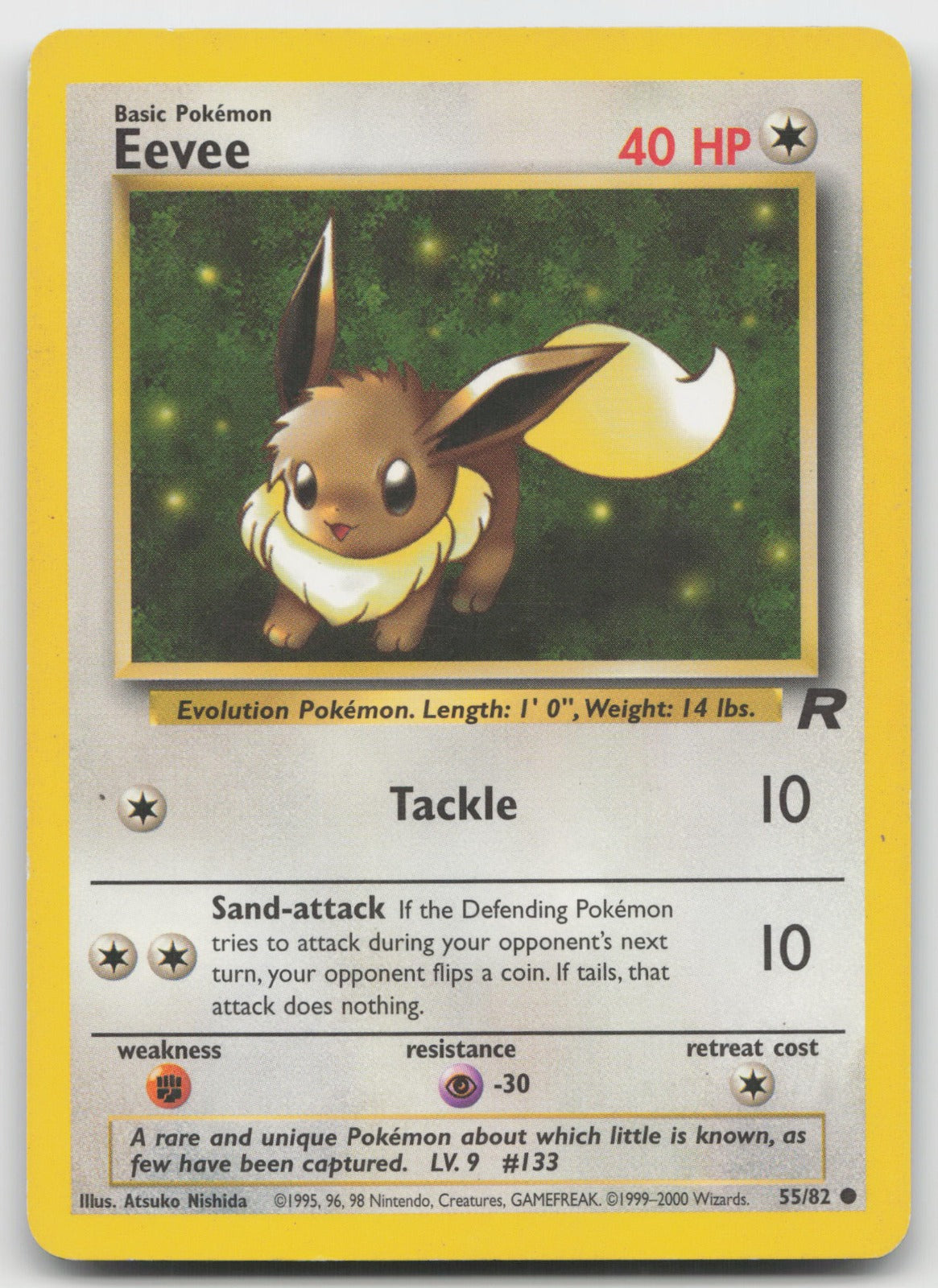 Eevee Common Unlimited Team Rocket 55/82 MP