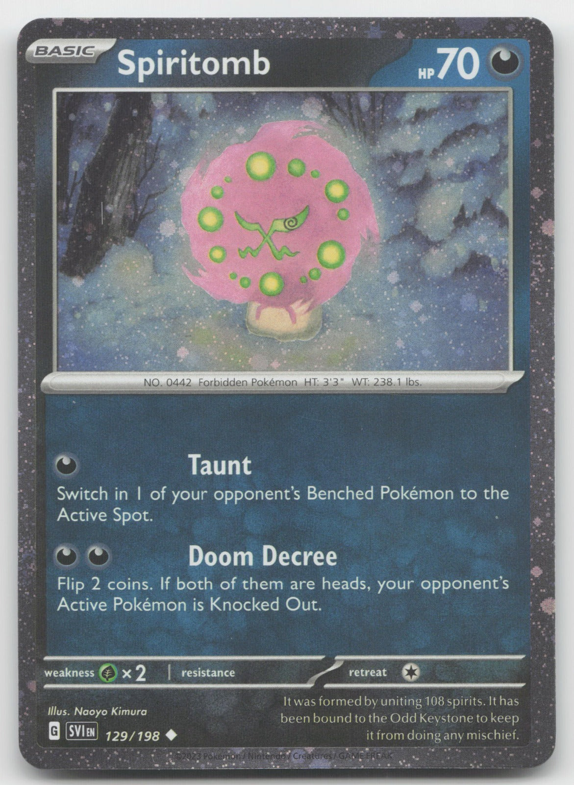 Spiritomb (Cosmos Holo) Holo Uncommon SV01: Scarlet & Violet Base Set 129/198 NM