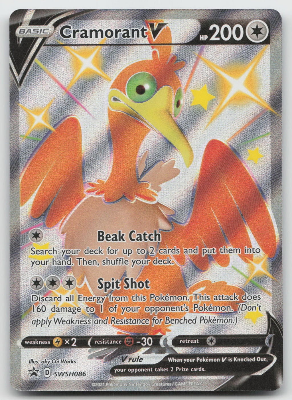 Cramorant V - Promo Holo SWSH: Sword & Shield Promo Cards SWSH086 NM