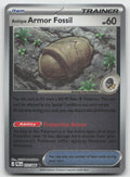 Antique Armor Fossil Reverse Holo Common ME05: Pitch Black 072/084 NM