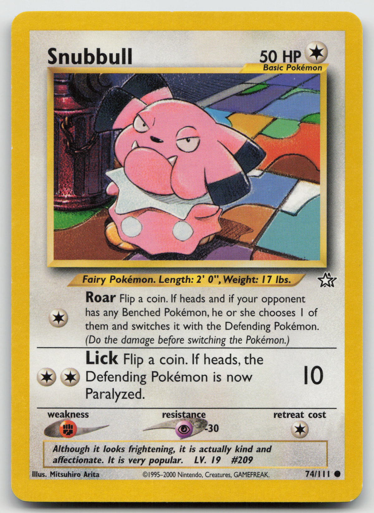 Snubbull Common Unlimited Neo Genesis 74/111 LP
