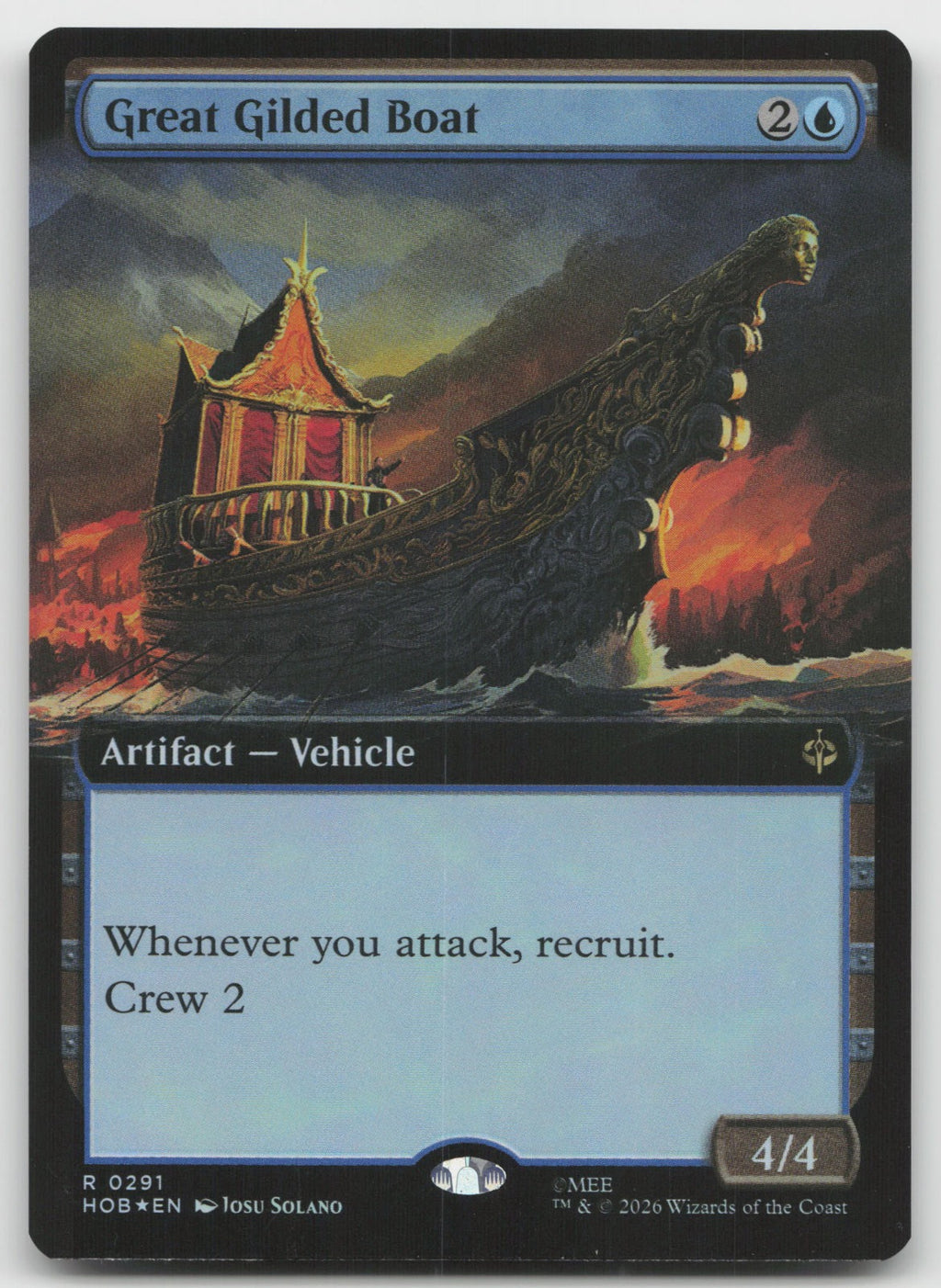 Great Gilded Boat (Extended Art) Foil R The Hobbit 291 NM
