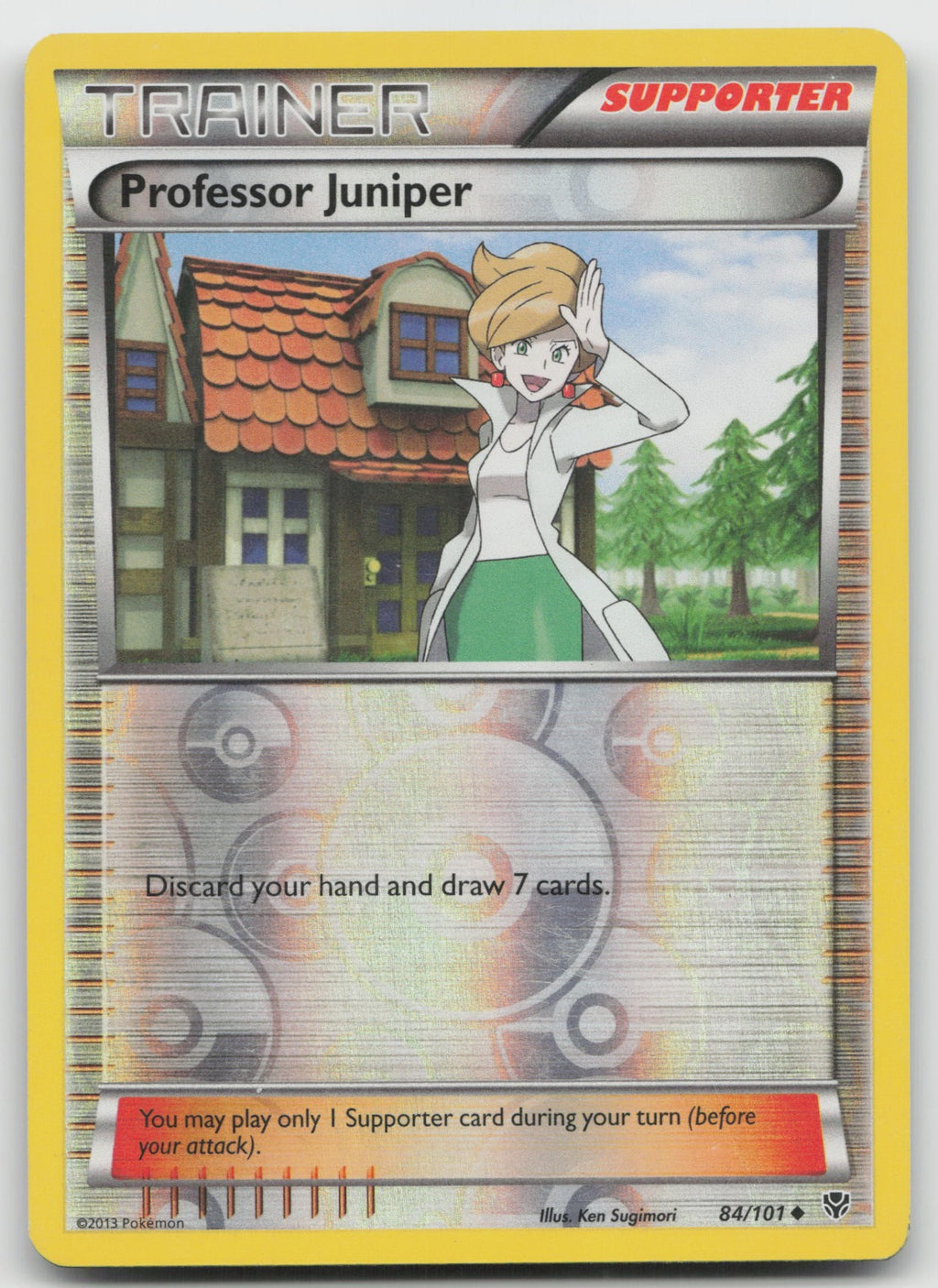 Professor Juniper Uncommon Reverse Holo Plasma Blast 84/101 MP