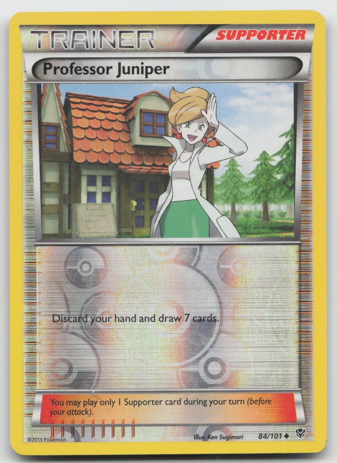Professor Juniper Uncommon Reverse Holo Plasma Blast 84/101 MP
