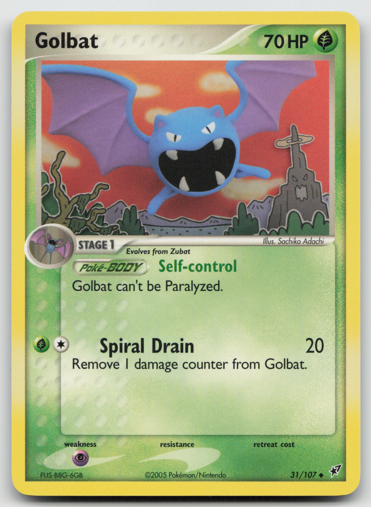 Golbat Uncommon Normal Deoxys 31/107 NM